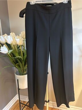 InWear Elegant Black 7/8 Length Wide-Leg Pants